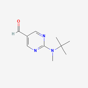 2-[tert-Butyl(methyl)amino]pyrimidine-5-carbaldehyde