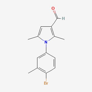 1-(4-Bromo-3-methylphenyl)-2,5-dimethyl-1H-pyrrole-3-carbaldehyde