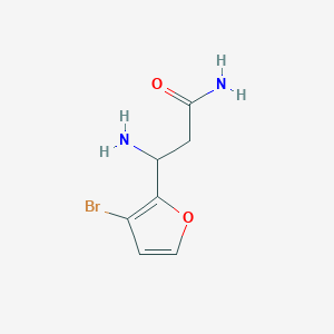 3-Amino-3-(3-bromofuran-2-yl)propanamide