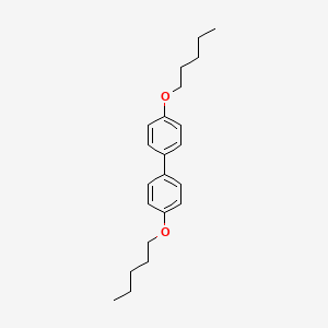 molecular formula C22H30O2 B1330928 4,4'-Diamyloxybiphenyl CAS No. 21470-41-7