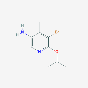 5-Bromo-4-methyl-6-(propan-2-yloxy)pyridin-3-amine