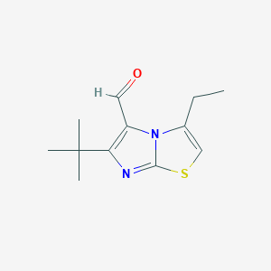 6-tert-Butyl-3-ethylimidazo[2,1-b][1,3]thiazole-5-carbaldehyde