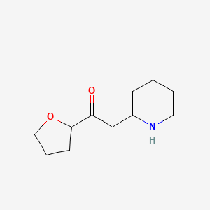 2-(4-Methylpiperidin-2-yl)-1-(oxolan-2-yl)ethan-1-one