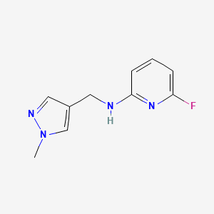 6-fluoro-N-[(1-methyl-1H-pyrazol-4-yl)methyl]pyridin-2-amine