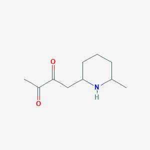 1-(6-Methylpiperidin-2-yl)butane-2,3-dione