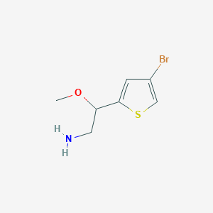 molecular formula C7H10BrNOS B13309414 2-(4-Bromothiophen-2-YL)-2-methoxyethan-1-amine 