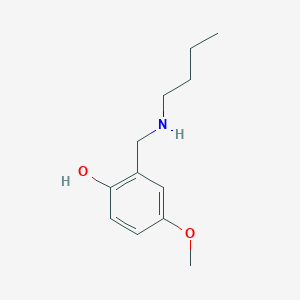 molecular formula C12H19NO2 B13309454 2-[(Butylamino)methyl]-4-methoxyphenol 