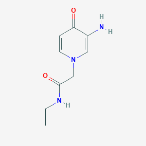 2-(3-amino-4-oxo-1,4-dihydropyridin-1-yl)-N-ethylacetamide