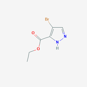 molecular formula C6H7BrN2O2 B1330948 ethyl 4-bromo-1H-pyrazole-3-carboxylate CAS No. 5932-34-3