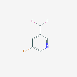 molecular formula C6H4BrF2N B1330949 3-Bromo-5-(difluoromethyl)pyridine CAS No. 114468-04-1