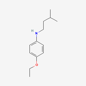 molecular formula C13H21NO B13309569 4-ethoxy-N-(3-methylbutyl)aniline 