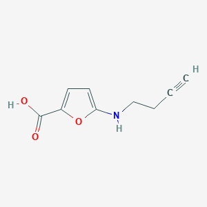 5-(But-3-yn-1-ylamino)furan-2-carboxylic acid