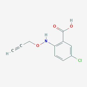 5-Chloro-2-[(prop-2-yn-1-yloxy)amino]benzoic acid