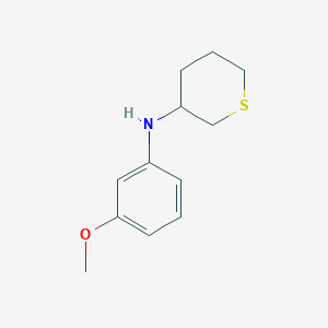 molecular formula C12H17NOS B13309599 N-(3-methoxyphenyl)thian-3-amine 