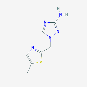 1-[(5-Methyl-1,3-thiazol-2-yl)methyl]-1H-1,2,4-triazol-3-amine