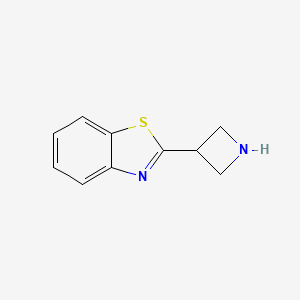 molecular formula C10H10N2S B13309656 2-(Azetidin-3-yl)-1,3-benzothiazole 