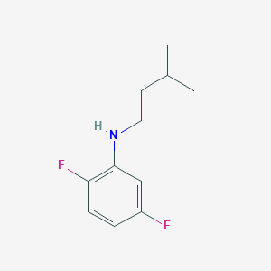 molecular formula C11H15F2N B13309692 2,5-difluoro-N-(3-methylbutyl)aniline 