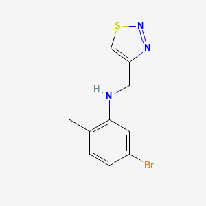 5-Bromo-2-methyl-N-(1,2,3-thiadiazol-4-ylmethyl)aniline