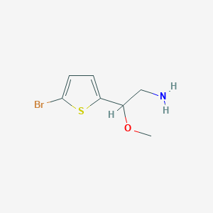 molecular formula C7H10BrNOS B13309743 2-(5-Bromothiophen-2-yl)-2-methoxyethan-1-amine 