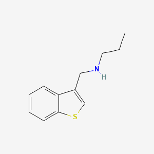 molecular formula C12H15NS B13309756 (1-Benzothiophen-3-ylmethyl)(propyl)amine 