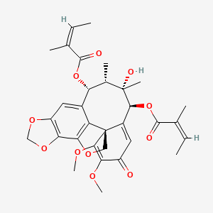 molecular formula C32H36O11 B13309773 KadsulignanG 