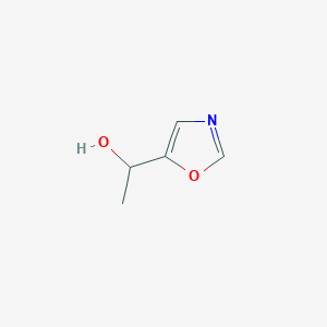 molecular formula C5H7NO2 B13309783 1-(1,3-Oxazol-5-yl)ethan-1-ol 