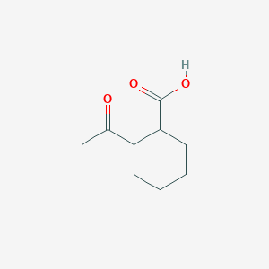 B133098 2-acetylcyclohexane-1-carboxylic Acid CAS No. 148029-00-9