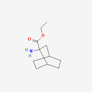 molecular formula C11H19NO2 B13309832 Ethyl 2-aminobicyclo[2.2.2]octane-2-carboxylate 