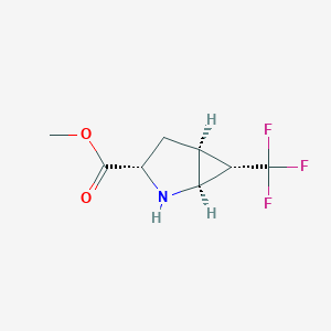 Methyl (1S,3S,5S,6S)-6-(trifluoromethyl)-2-azabicyclo[3.1.0]hexane-3-carboxylate