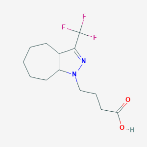 4-[3-(trifluoromethyl)-5,6,7,8-tetrahydrocyclohepta[c]pyrazol-1(4H)-yl]butanoic acid