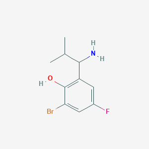 2-(1-Amino-2-methylpropyl)-6-bromo-4-fluorophenol