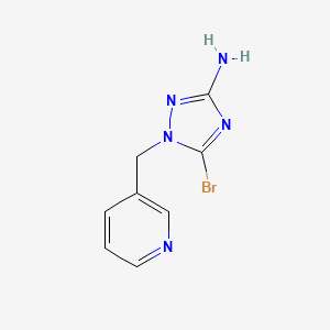 5-Bromo-1-[(pyridin-3-yl)methyl]-1H-1,2,4-triazol-3-amine