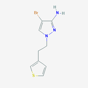 4-bromo-1-[2-(thiophen-3-yl)ethyl]-1H-pyrazol-3-amine