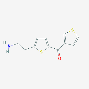 2-[5-(Thiophene-3-carbonyl)thiophen-2-yl]ethan-1-amine