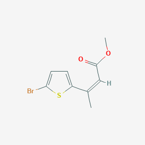 Methyl (2Z)-3-(5-bromothiophen-2-yl)but-2-enoate