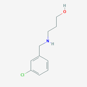 3-{[(3-Chlorophenyl)methyl]amino}propan-1-ol