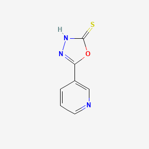 molecular formula C7H5N3OS B1331002 5-(Pyridin-3-yl)-1,3,4-oxadiazole-2-thiol CAS No. 3690-46-8