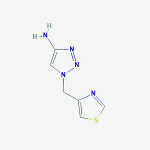 molecular formula C6H7N5S B13310024 1-(Thiazol-4-ylmethyl)-1h-1,2,3-triazol-4-amine 