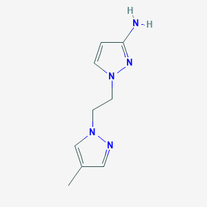 1-[2-(4-methyl-1H-pyrazol-1-yl)ethyl]-1H-pyrazol-3-amine