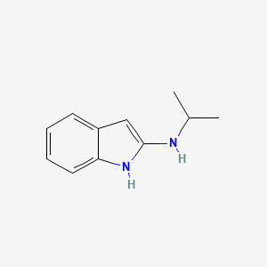 molecular formula C11H14N2 B13310051 N-(Propan-2-yl)-1H-indol-2-amine 