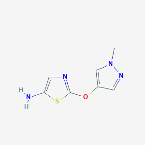 2-[(1-Methyl-1H-pyrazol-4-yl)oxy]-1,3-thiazol-5-amine