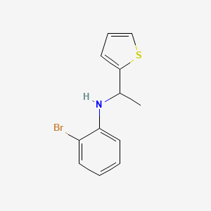 2-Bromo-N-[1-(thiophen-2-YL)ethyl]aniline