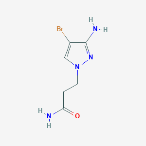 3-(3-Amino-4-bromo-1H-pyrazol-1-YL)propanamide