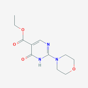 molecular formula C11H15N3O4 B1331011 4-羟基-2-吗啉代嘧啶-5-羧酸乙酯 CAS No. 25693-41-8