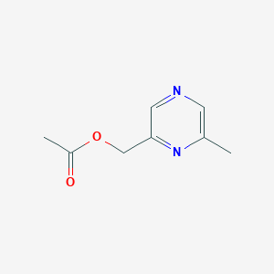 molecular formula C8H10N2O2 B13310121 (6-Methylpyrazin-2-yl)methyl acetate 