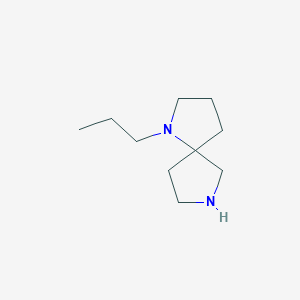 molecular formula C10H20N2 B13310152 1-Propyl-1,7-diazaspiro[4.4]nonane 