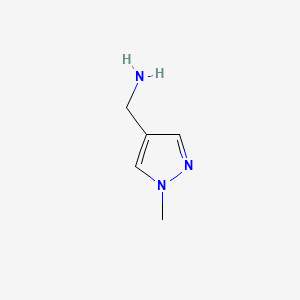 molecular formula C5H9N3 B1331021 (1-methyl-1H-pyrazol-4-yl)methanamine CAS No. 400877-05-6