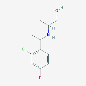 2-{[1-(2-Chloro-4-fluorophenyl)ethyl]amino}propan-1-ol