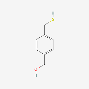 molecular formula C8H10OS B13310281 [4-(Sulfanylmethyl)phenyl]methanol 