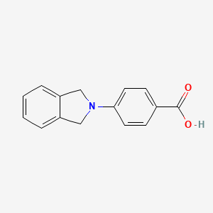 molecular formula C15H13NO2 B1331029 4-(1,3-二氢-2H-异吲哚-2-基)苯甲酸 CAS No. 329715-35-7